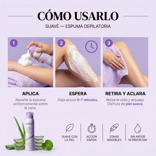 Suavé - Espuma Depilatoria sin Dolor
