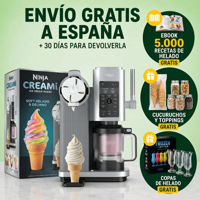 Ninja CREAMi Scoop & Swirl – Helados, Soft Serve y Sorbetes de Heladería en tu Cocina