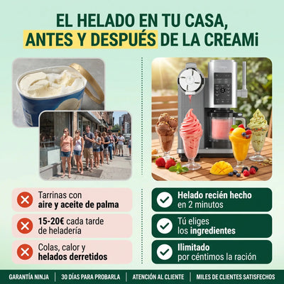 Ninja CREAMi Scoop & Swirl – Helados, Soft Serve y Sorbetes de Heladería en tu Cocina